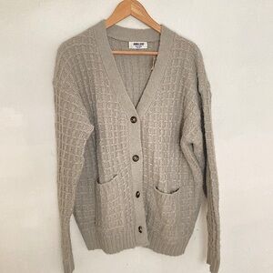 Double Zero Grey Knit Cardigan